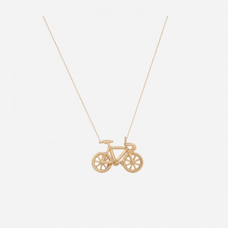 Gold Vermeil Bicycle Pendant