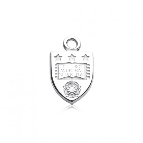 University of Leeds Charm in Sterling Silver