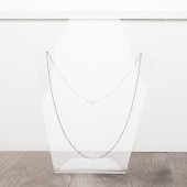 9ct White Gold 20" Trace Necklace