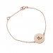 Disc Charm Bracelet #2 Rose Gold Vermeil on Sterling Silver