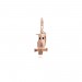 Wise Owl Charm in Rose Gold Vermeil