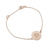 Disc Charm Bracelet #2 Rose Gold Vermeil on Sterling Silver