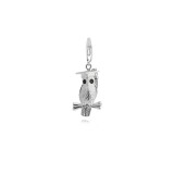 Wise Owl Graduation Charm in Sterling Silver