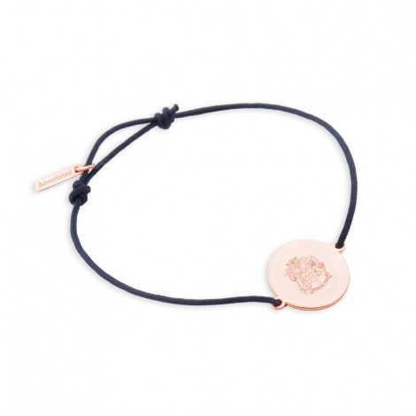 Disc Bracelet #1 in Rose Gold Vermeil on Sterling Silver