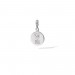 Shield & Initials Charm in Sterling Silver