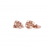 9ct Rose Gold Cufflinks, Chain Linked
