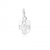University of Bristol Shield Charm in Sterling Silver