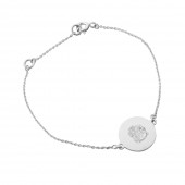 Disc Charm Bracelet #2 in Sterling Silver