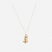 Wise Owl Pendant gold vermeil