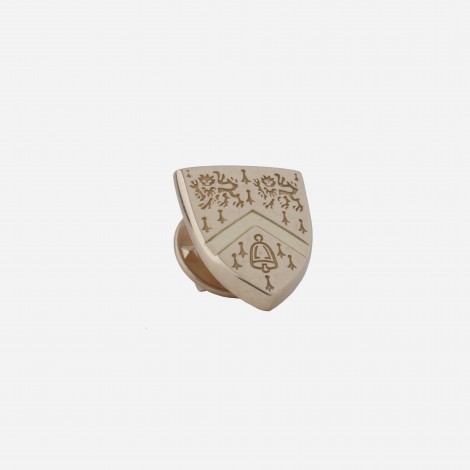 Wolfson College Lapel Badge in 9ct yellow gold