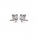 Shield Cufflinks in Silver, T-Bar