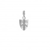 Wolfson College Shield Charm in Sterling Silver