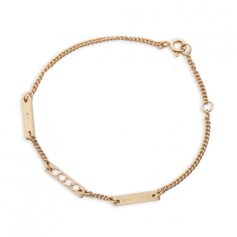 Little Beeline Bracelet in 9ct Yellow Gold