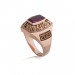 9ct Rose gold | Natural Finish | Set with a ruby stone