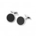 Onyx Circle Cufflinks