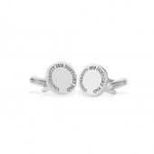 Circle Cufflinks in Silver