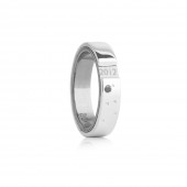 London College of Fashion Ring in Silver & White Gold