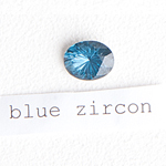 blue zircon stone